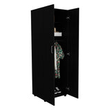 Aurora Armoire with two superior Shelves, Wardrobe for Bedroom