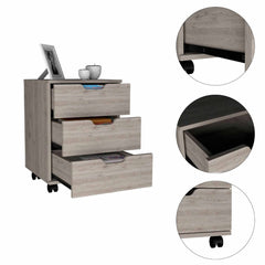 Alaska 3 Drawer Cabinet, Four Casters