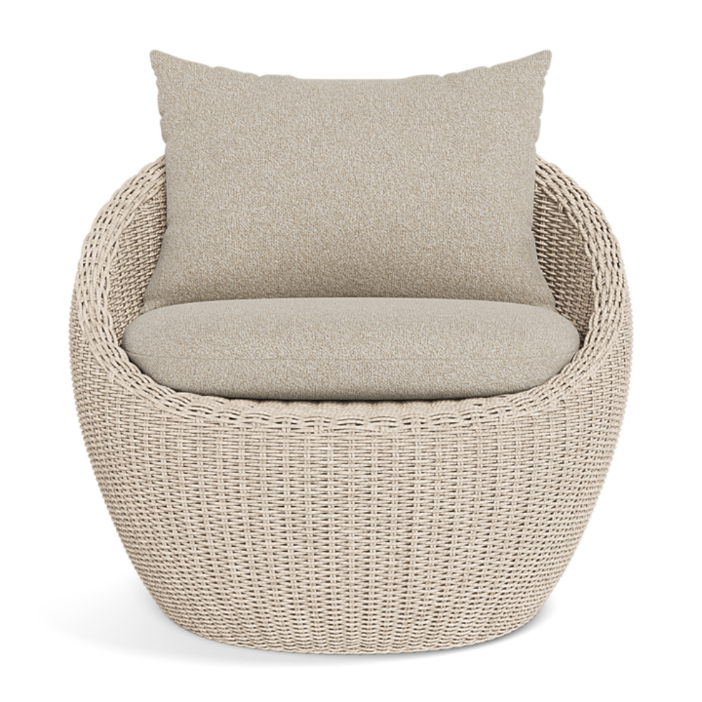 Shop Harbour Cordoba Lounge Chair (Twisted Wicker Oyster  Panama Blanco)