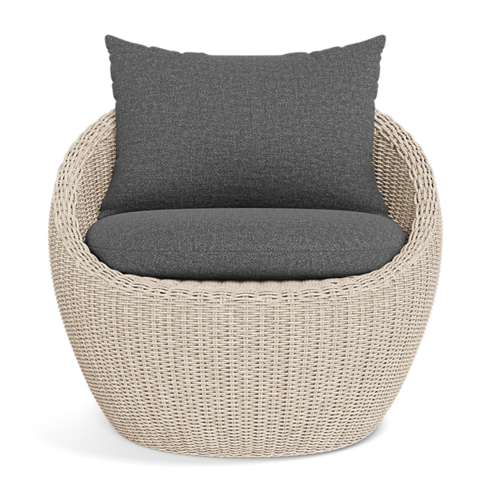 Shop Harbour Cordoba Lounge Chair (Twisted Wicker Oyster  Panama Blanco)