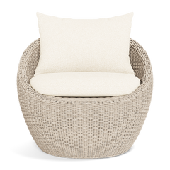 Shop Harbour Cordoba Lounge Chair (Twisted Wicker Oyster  Panama Blanco)