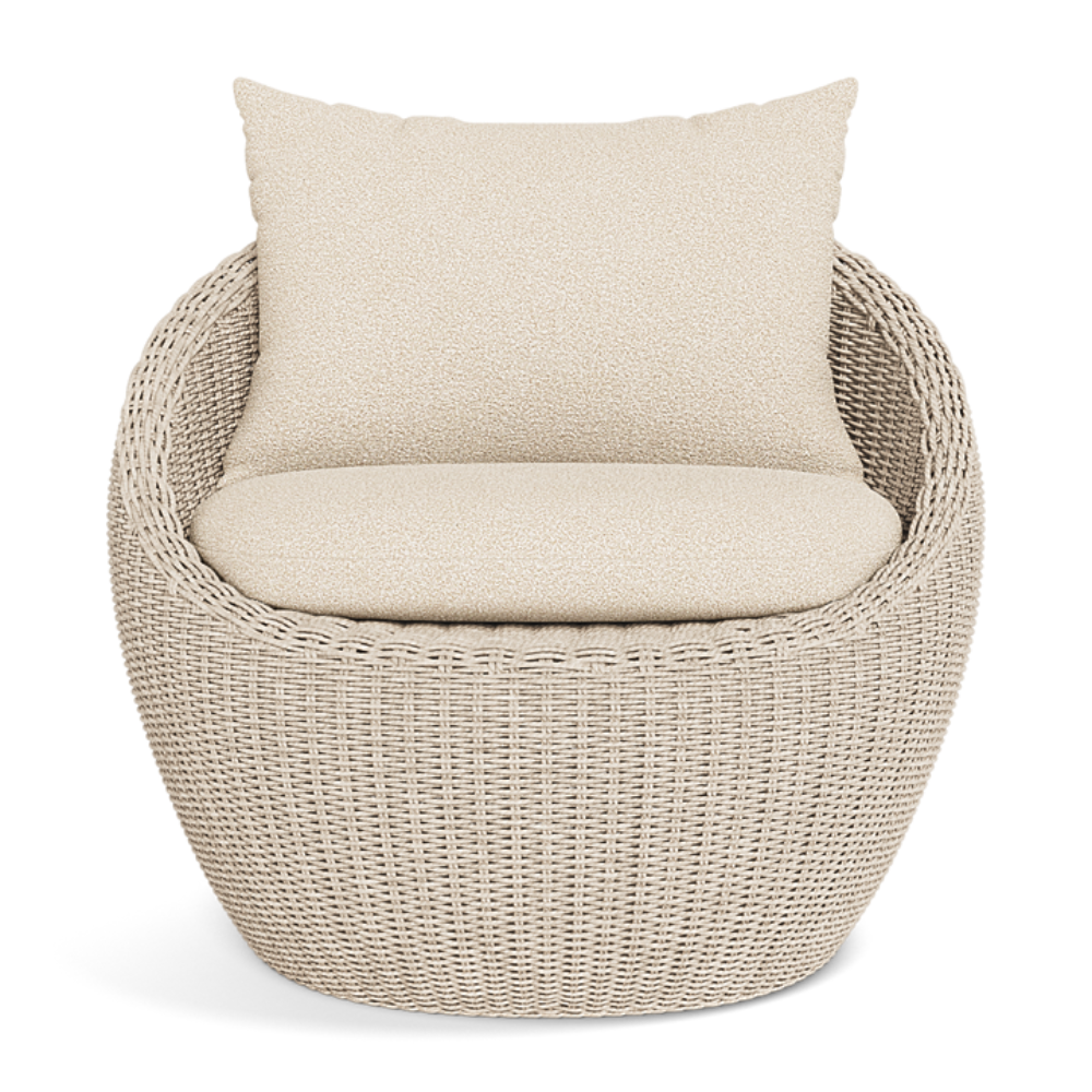 Shop Harbour Cordoba Lounge Chair (Twisted Wicker Oyster  Panama Blanco)