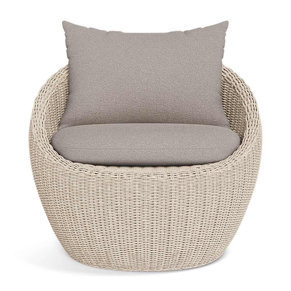 Shop Harbour Cordoba Lounge Chair (Twisted Wicker Oyster  Panama Blanco)