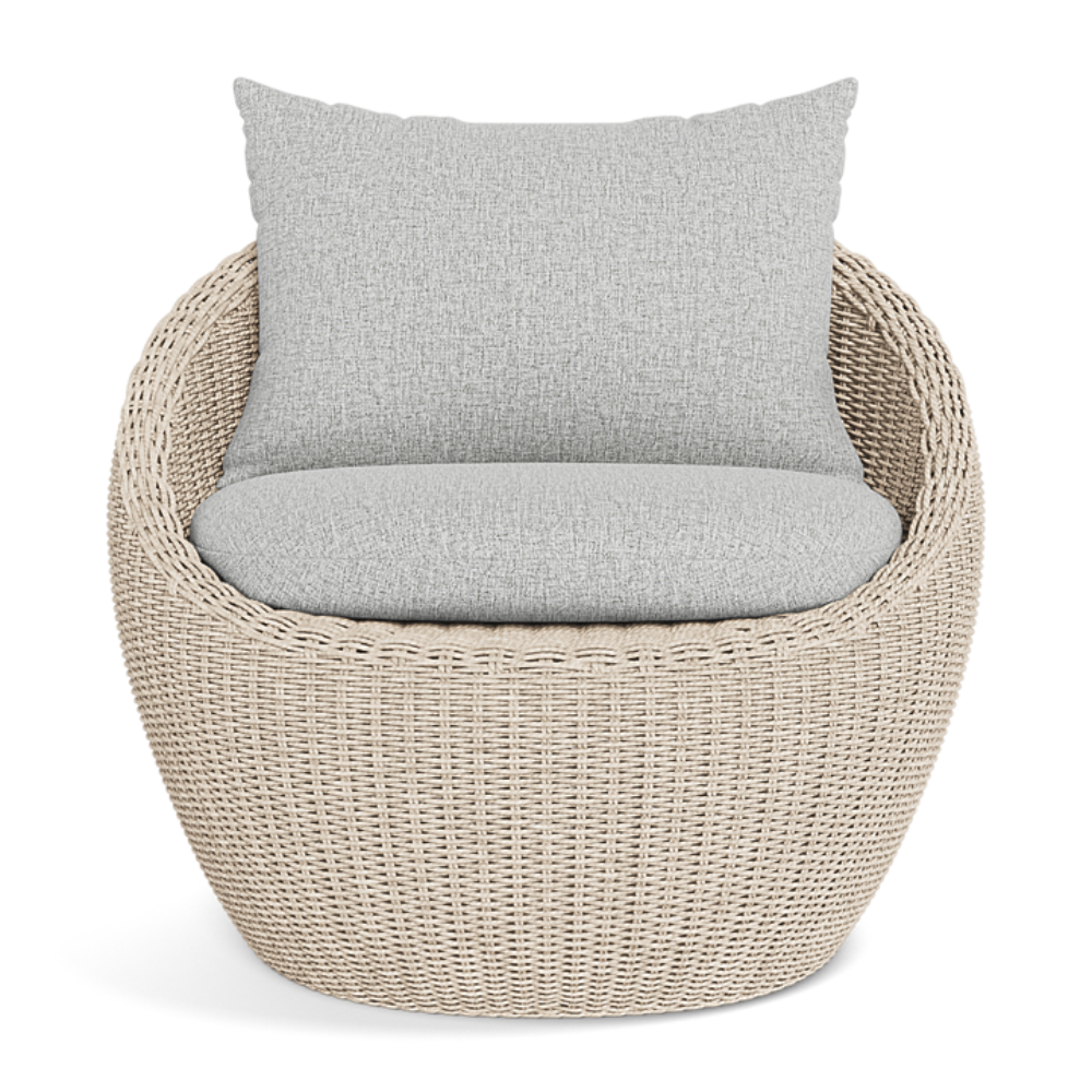 Shop Harbour Cordoba Lounge Chair (Twisted Wicker Oyster  Panama Blanco)