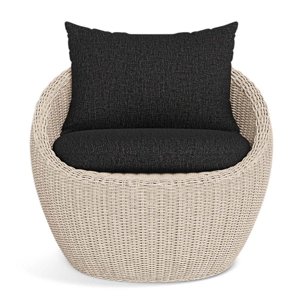 Shop Harbour Cordoba Lounge Chair (Twisted Wicker Oyster  Panama Blanco)