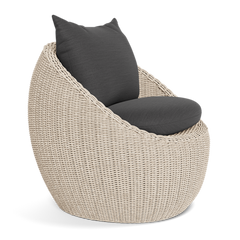 Shop Harbour Cordoba Lounge Chair (Twisted Wicker Oyster  Panama Blanco)