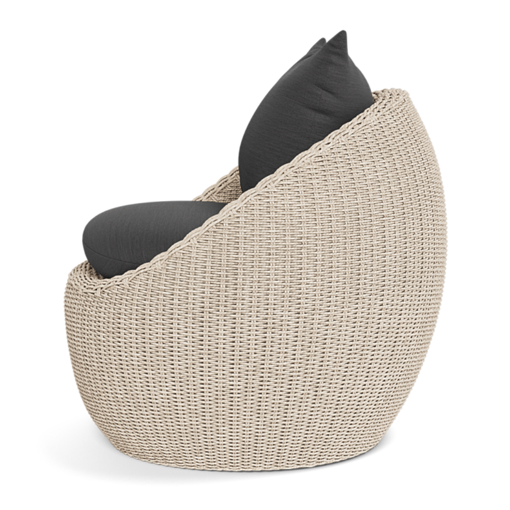 Shop Harbour Cordoba Lounge Chair (Twisted Wicker Oyster  Panama Blanco)