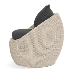 Shop Harbour Cordoba Lounge Chair (Twisted Wicker Oyster  Panama Blanco)