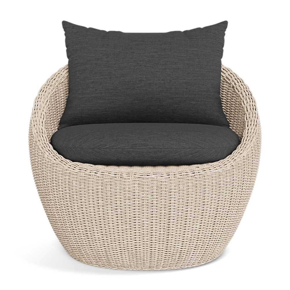 Shop Harbour Cordoba Lounge Chair (Twisted Wicker Oyster  Panama Blanco)