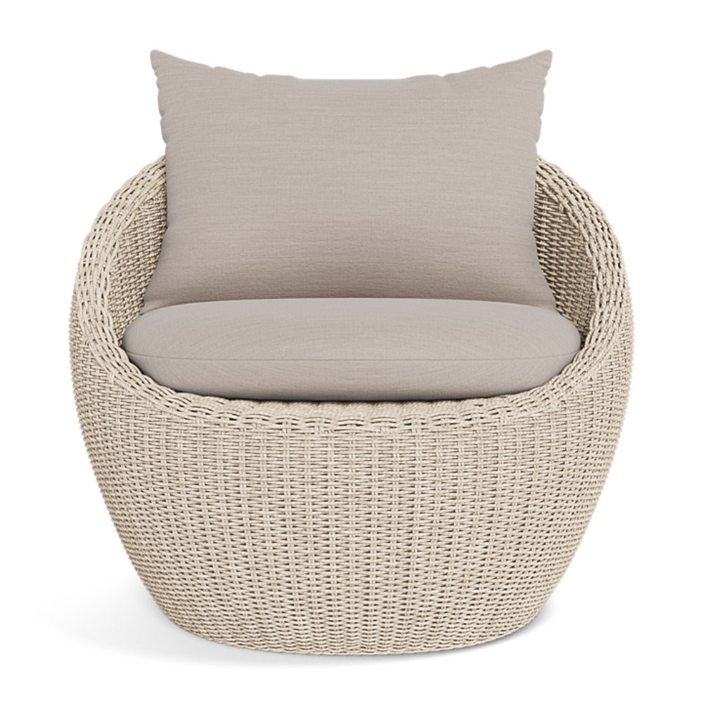 Shop Harbour Cordoba Lounge Chair (Twisted Wicker Oyster  Panama Blanco)