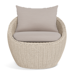 Shop Harbour Cordoba Lounge Chair (Twisted Wicker Oyster  Panama Blanco)