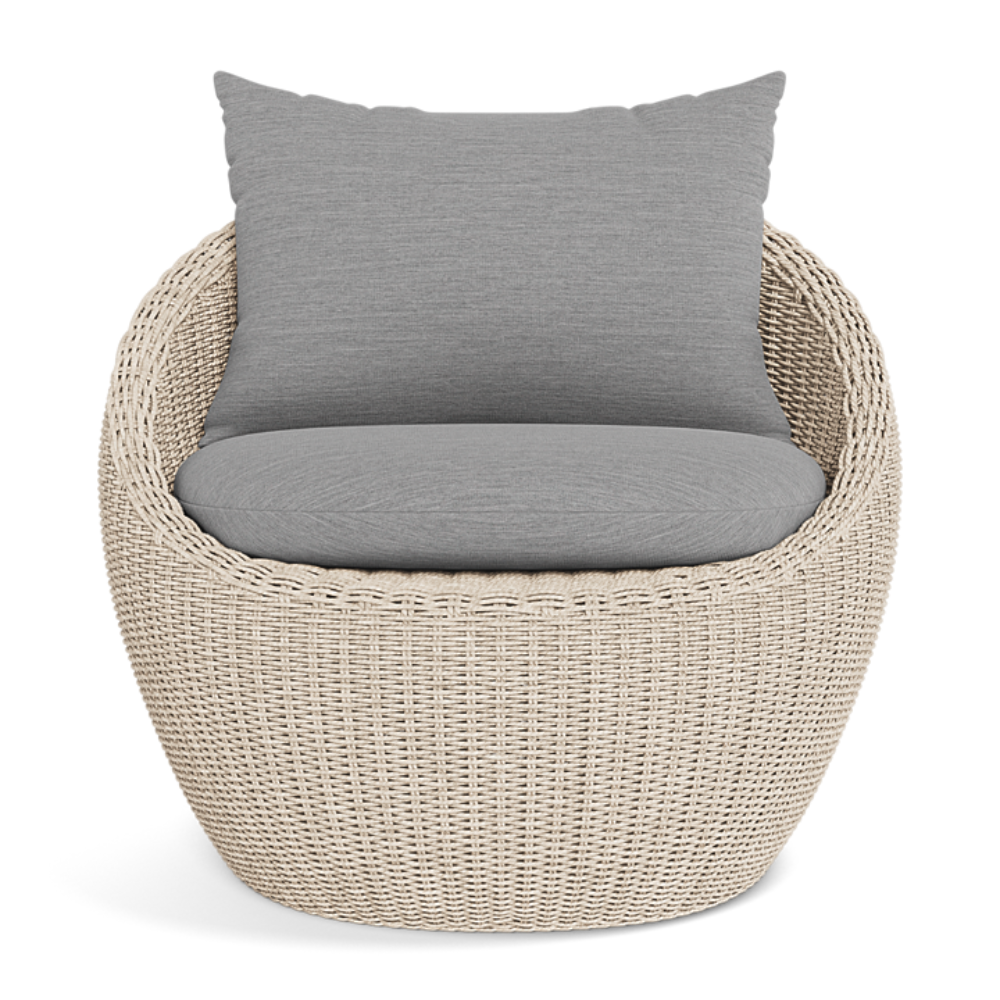 Shop Harbour Cordoba Lounge Chair (Twisted Wicker Oyster  Panama Blanco)