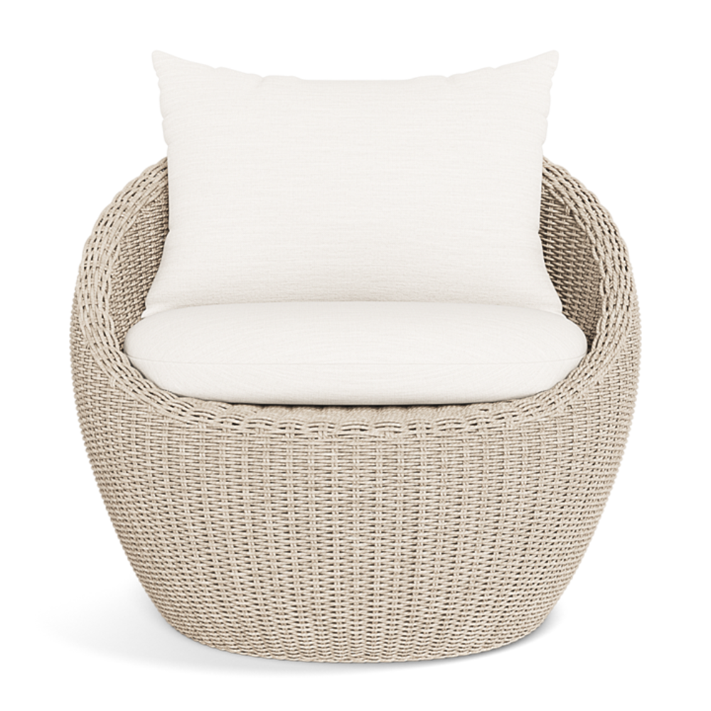 Shop Harbour Cordoba Lounge Chair (Twisted Wicker Oyster  Panama Blanco)