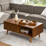Ria Coffee Table with Lift Top and Flared Legs