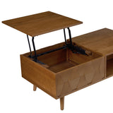 Ria Coffee Table with Lift Top and Flared Legs