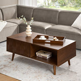 Ria Coffee Table with Lift Top and Flared Legs