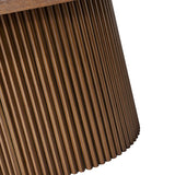 Oval Modern Coffee Table with Concealed Storage