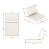 Deep Seating Cushion Set - Seat 28.5 x 28.5 x 5 | Back 28.5 x 17.75 x 5