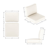 Deep Seating Cushion Sets - Seat 25 x 25.5 x 5 | Back 25 x 18 x 5