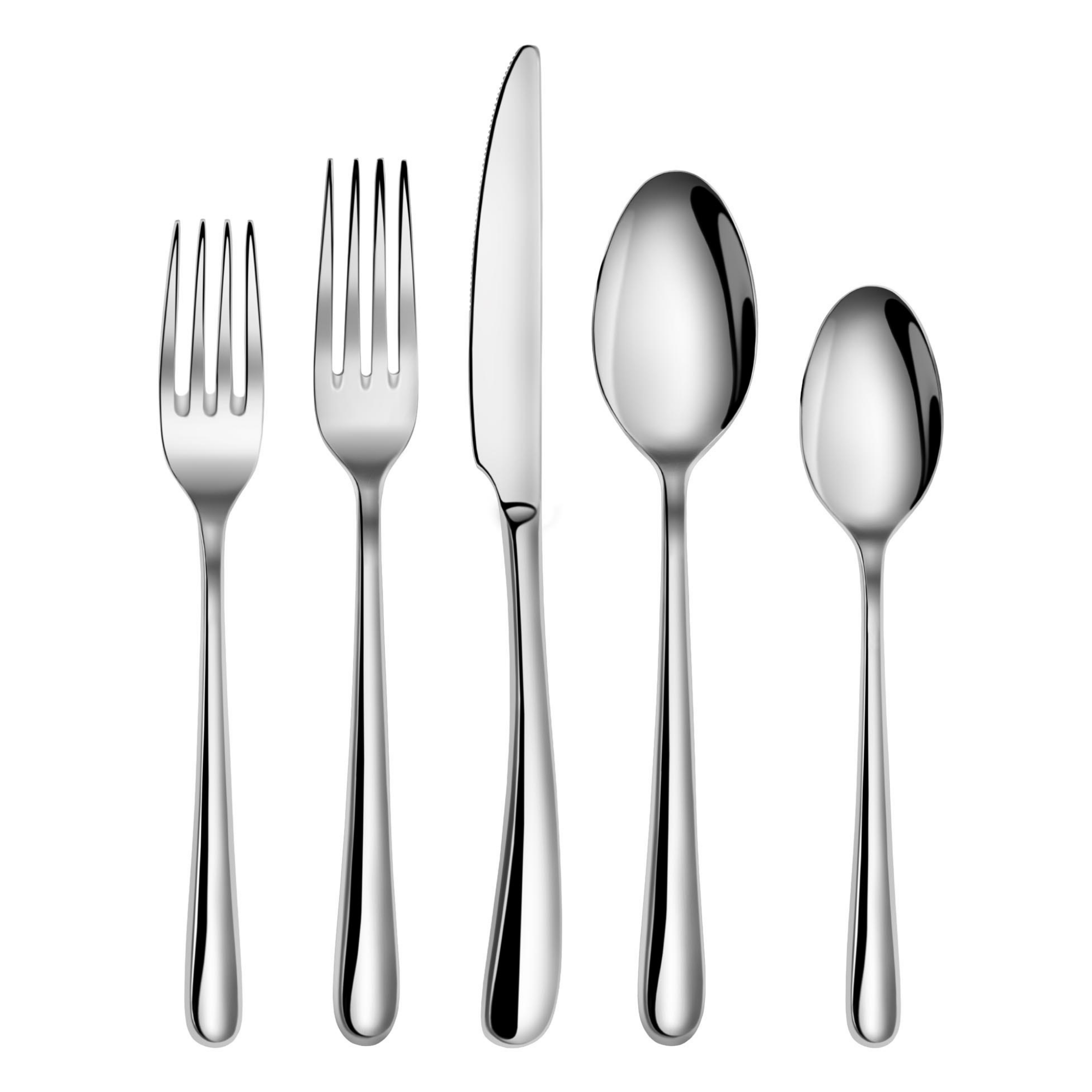 Rain II Series 20-Piece Forged Flatware Set, Stainless Steel 18/10, 1027013