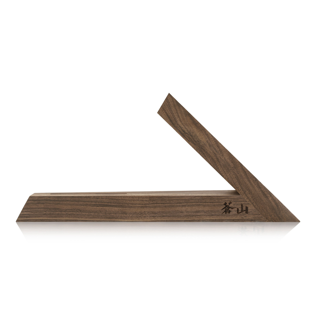 TAI Triangle Walnut Wood Knife Block