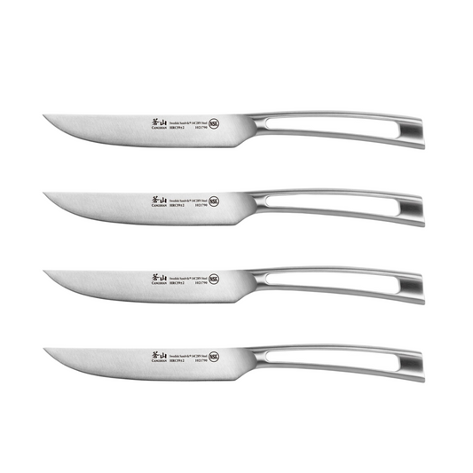 TN1 Series 4-Piece Steak Knife Set, Forged Swedish 14C28N Steel, 1021806