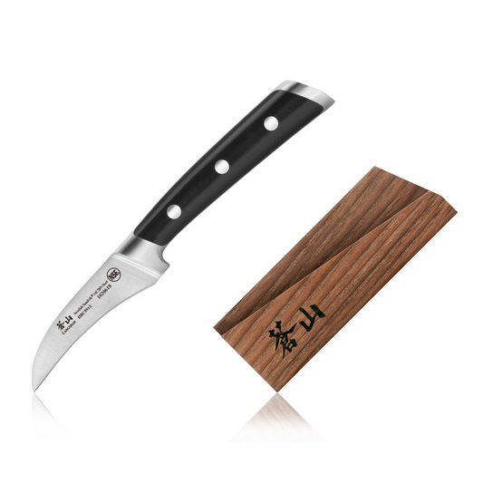 TS Series 2.75-Inch Peeling Knife with Ash Wood Sheath, Forged Swedish 14C28N Steel, 1020625