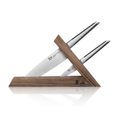 TX Series 3-Piece TAI Knife Block Set, Swedish 14C28N Steel, Walnut Block, 1021295