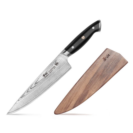 Z Series 8-Inch Forged Chef Knife with Walnut Sheath, Forged German Steel, 62731