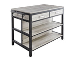 Carson 3-Piece Kitchen Island Set (Table & 2 Counter Chairs)