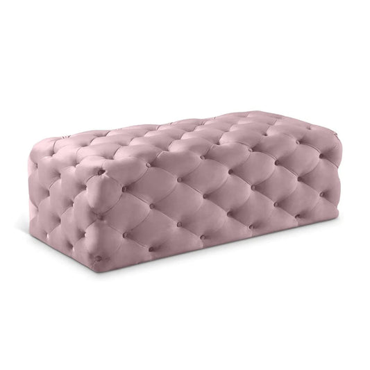 Casey Velvet Ottoman | Bench