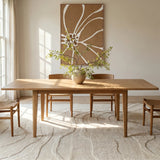 Chandler 63"-95" Large Wood Rectangular Extendable Dining Table