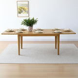 Chandler 63"-95" Large Wood Rectangular Extendable Dining Table