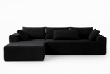 NOUVA 108" Chenille Left Chaise Sectional