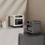 Ciarra Nosh Oven | 8-in-1 Portable Countertop Steam Oven Small Electric Oven with Air Fryer | Ashy Cloud