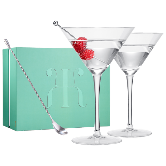 Crystal Martini Glass Set of 2 | 10oz