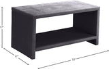 Cleo Contemporary Night Stand – Stylish Velvet Upholstered Design with Open Shelf for Storage
