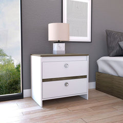 Idaly Nightstand, Superior Top, Two Drawers