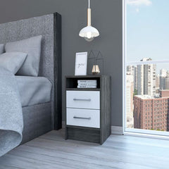 Bianco Nightstand, Two Drawers