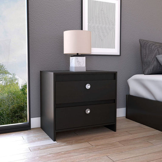 Idaly Nightstand, Superior Top, Two Drawers