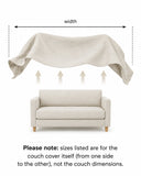 Linen couch cover in Cinnamon