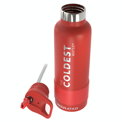 Sports Water Bottle Crimson Red