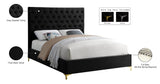 Cruz Luxurious Velvet Bed with Tufted Headboard and Contemporary Design for Stylish Bedrooms