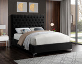 Cruz Luxurious Velvet Bed with Tufted Headboard and Contemporary Design for Stylish Bedrooms