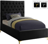 Cruz Luxurious Velvet Bed with Tufted Headboard and Contemporary Design for Stylish Bedrooms