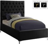 Cruz Luxurious Velvet Bed with Tufted Headboard and Contemporary Design for Stylish Bedrooms