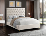 Cruz Luxurious Velvet Bed with Tufted Headboard and Contemporary Design for Stylish Bedrooms