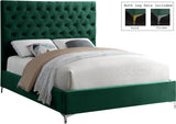Cruz Luxurious Velvet Bed with Tufted Headboard and Contemporary Design for Stylish Bedrooms