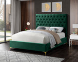 Cruz Luxurious Velvet Bed with Tufted Headboard and Contemporary Design for Stylish Bedrooms