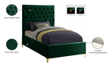 Cruz Luxurious Velvet Bed with Tufted Headboard and Contemporary Design for Stylish Bedrooms